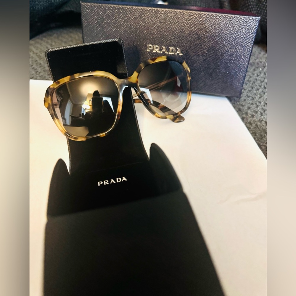 Tortoise Shell Prada Sunglasses - Picture 9 of 11